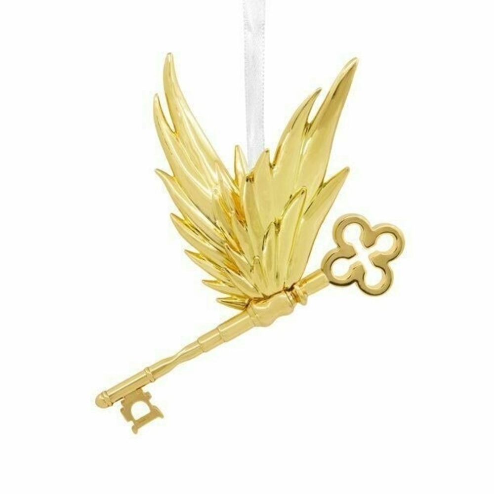 Harry Potter Flying Key Gold Tone Winged Christmas Ornament Wizarding World